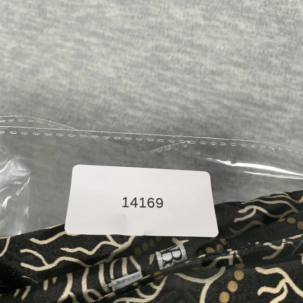 Zara Shirt Mens Small Black Coral Print Viscose Short‎ Sleeve Button Up Casual